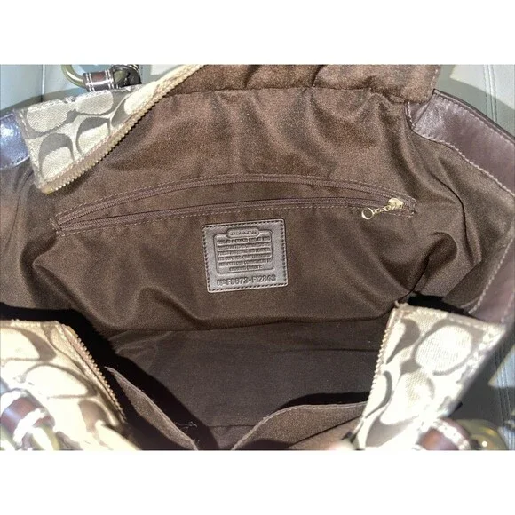 Coach Signature Patchwork Limited Edition Purse Bag F0873-F12843 Leopard VTG Y2K - Picture 12 of 16